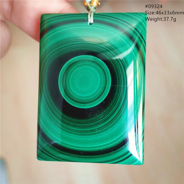 Green Malachite Chrysocolla Pendant-ToShay.org
