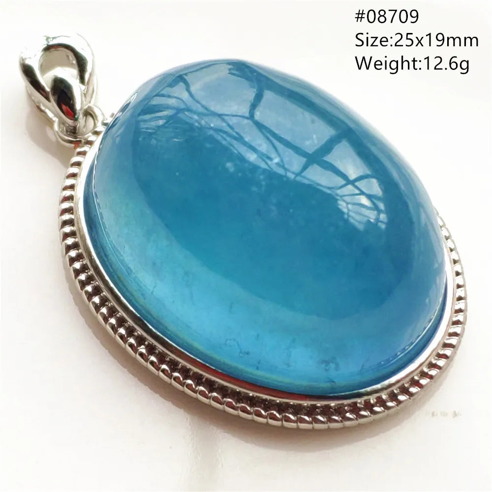 Blue Aquamarine Quartz Pendant-ToShay.org
