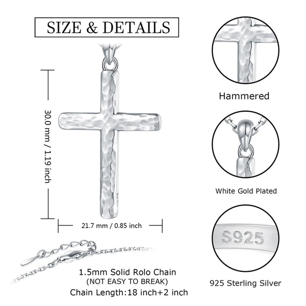 Silver Cross Pendant-ToShay.org