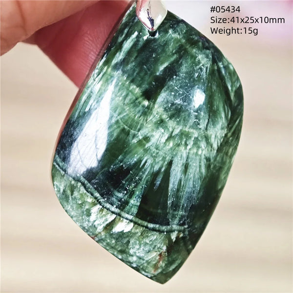 Green Seraphinite Pendant-ToShay.org