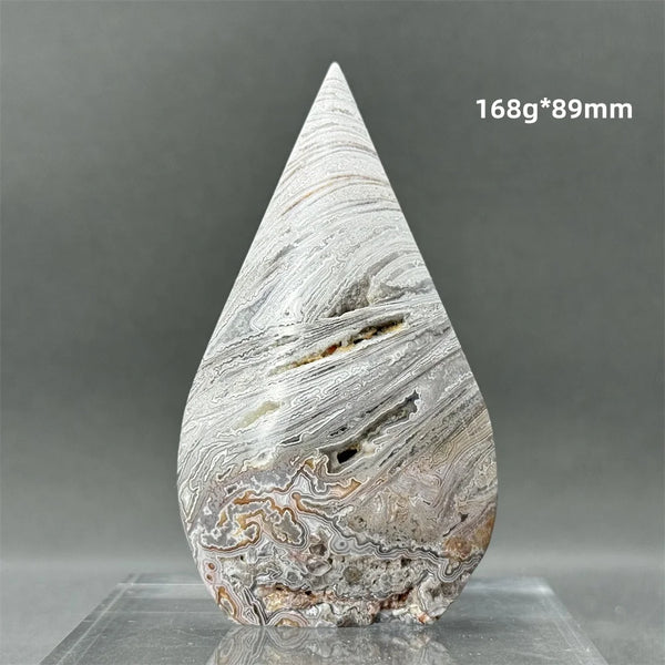White Lace Agate Torch-ToShay.org