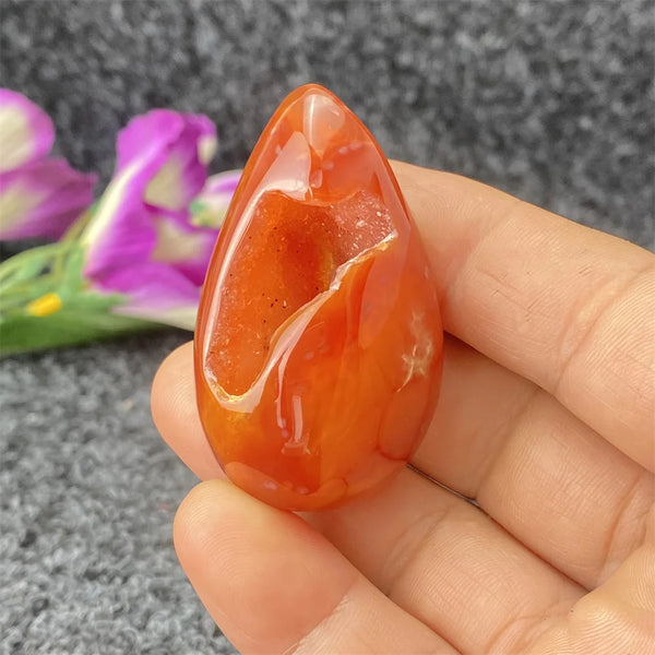 Red Agate Geode Crystal Egg-ToShay.org