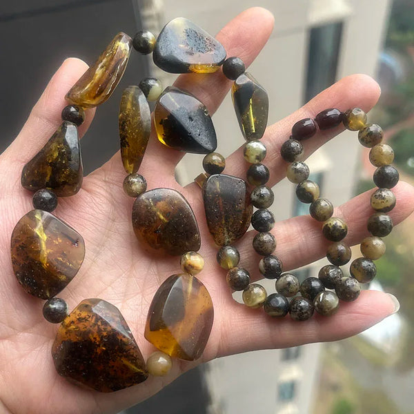 Yellow Amber Necklace-ToShay.org