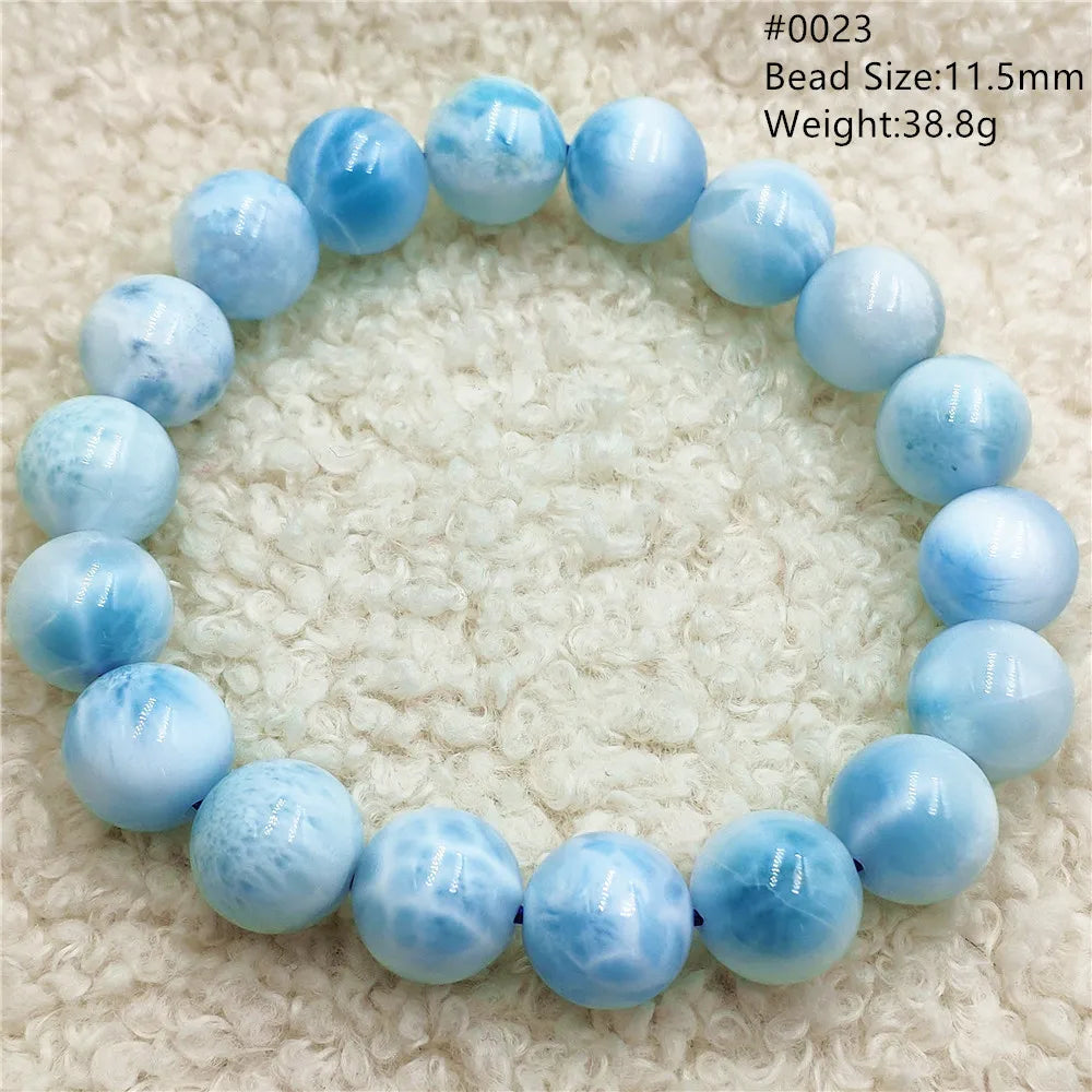 Blue Larimar Bead Bracelet-ToShay.org