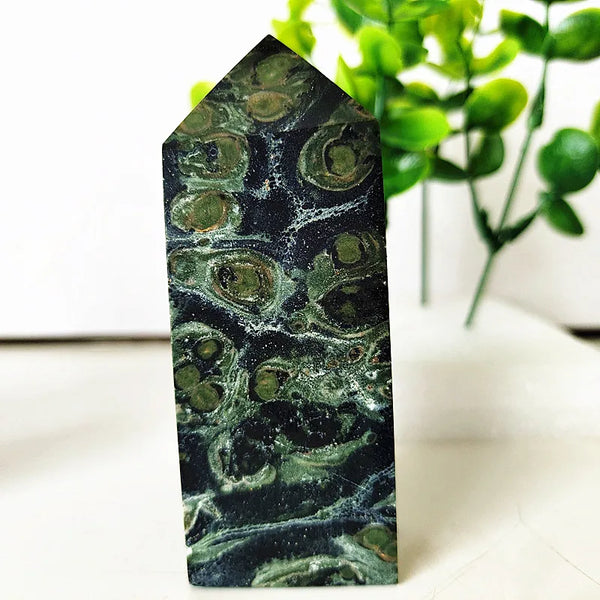 Green Peacock Eye Wand-ToShay.org