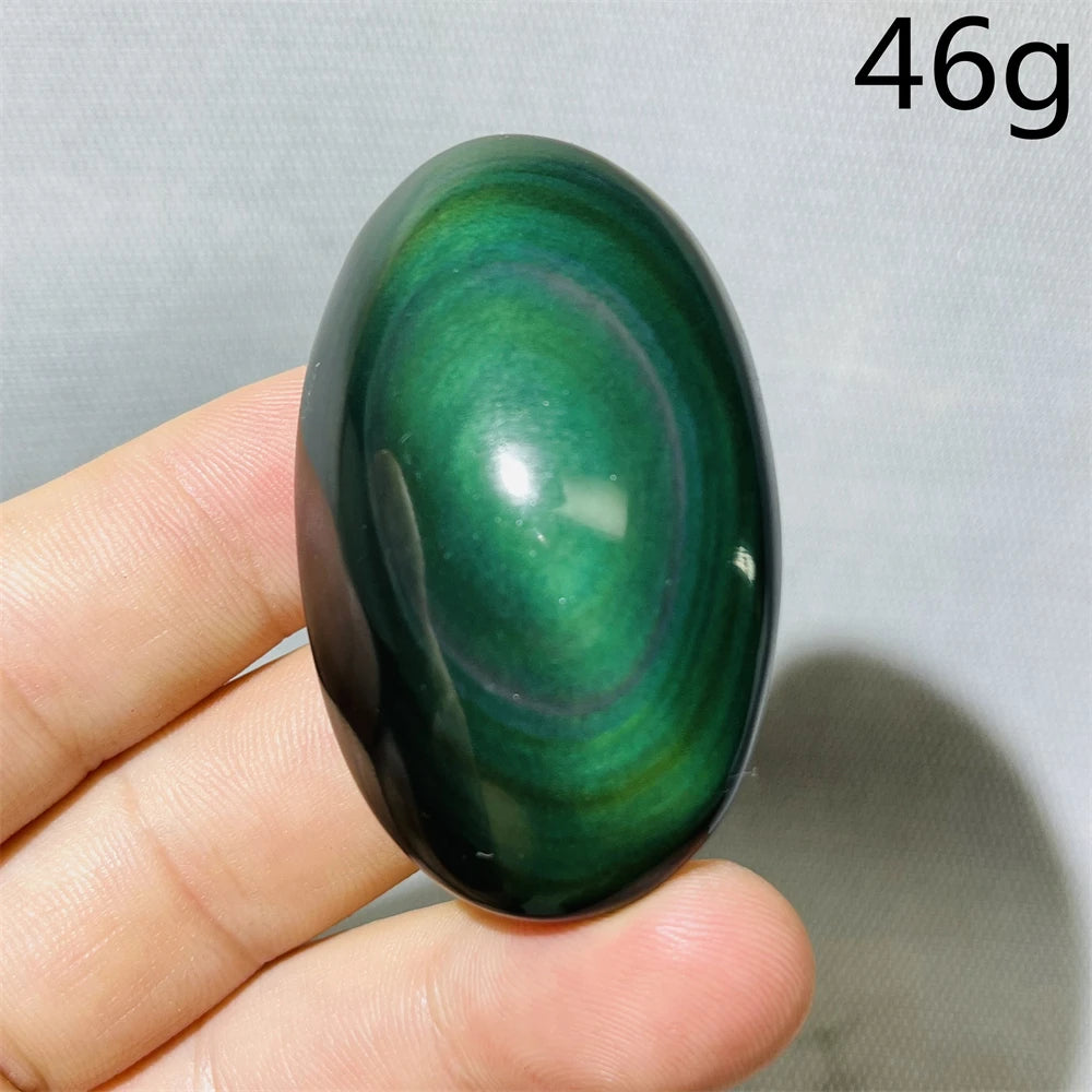 Rainbow Obsidian Palm Stone-ToShay.org
