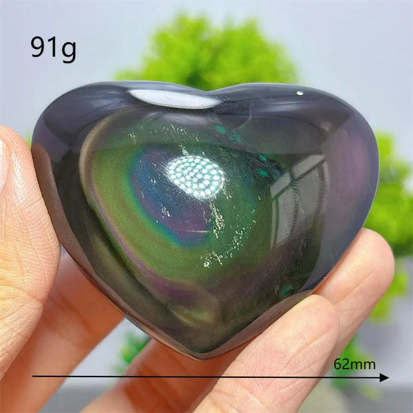 Rainbow Obsidian Heart-ToShay.org
