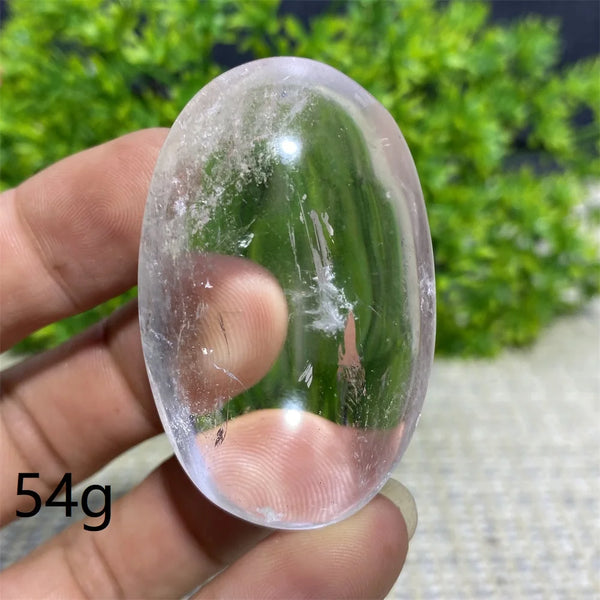 Clear Crystal Palm Stone-ToShay.org