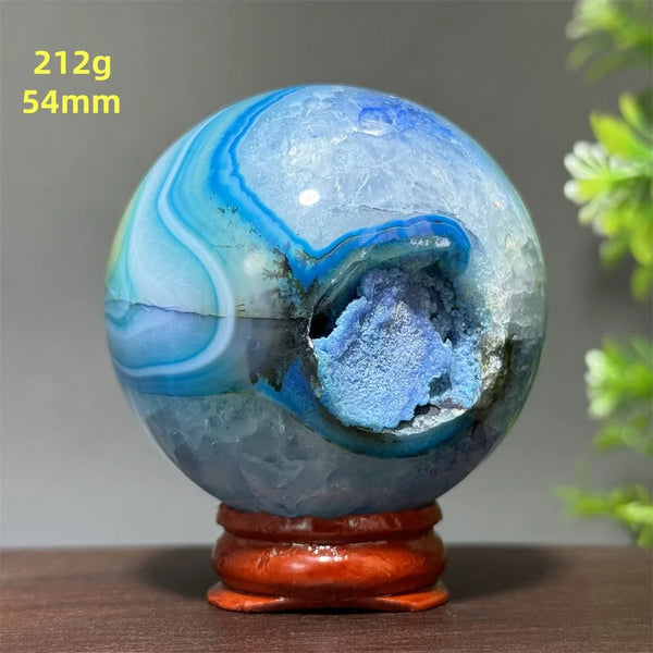 Blue Agate Ball-ToShay.org