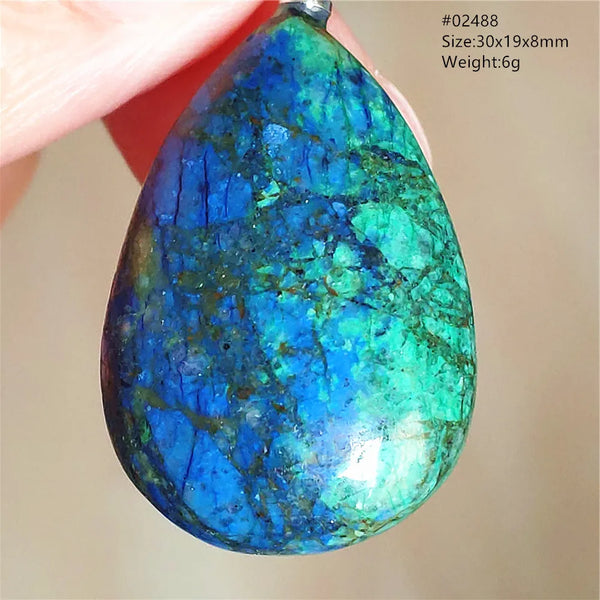 Blue Azulite Pendant-ToShay.org