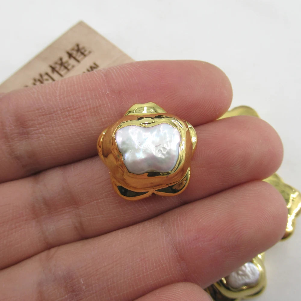 White Pearl Butterfly Beads-ToShay.org