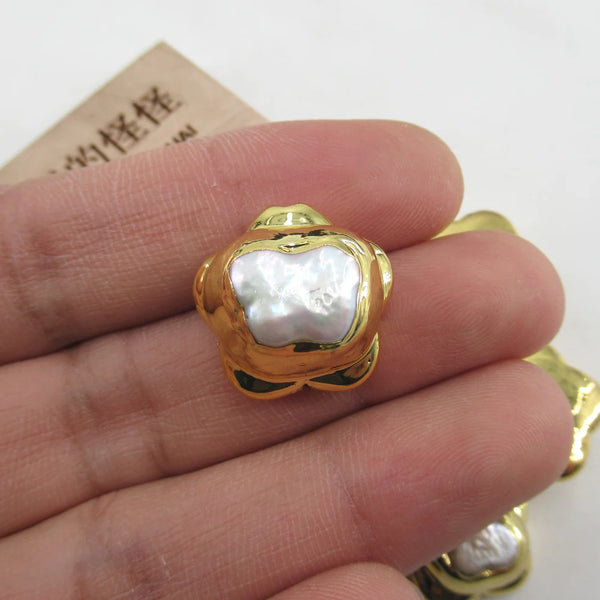 White Pearl Butterfly Beads-ToShay.org