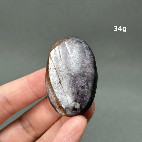 Purple Lepidolite Palm Stone-ToShay.org