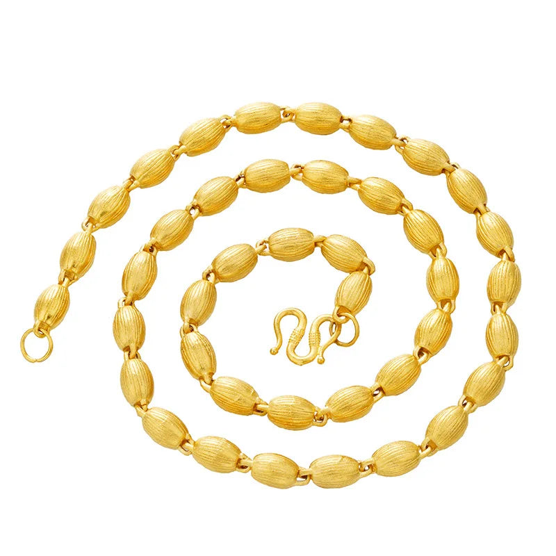 Gold Bead Necklace-ToShay.org