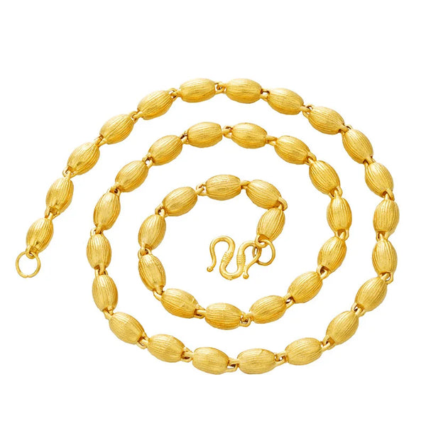 Gold Bead Necklace-ToShay.org