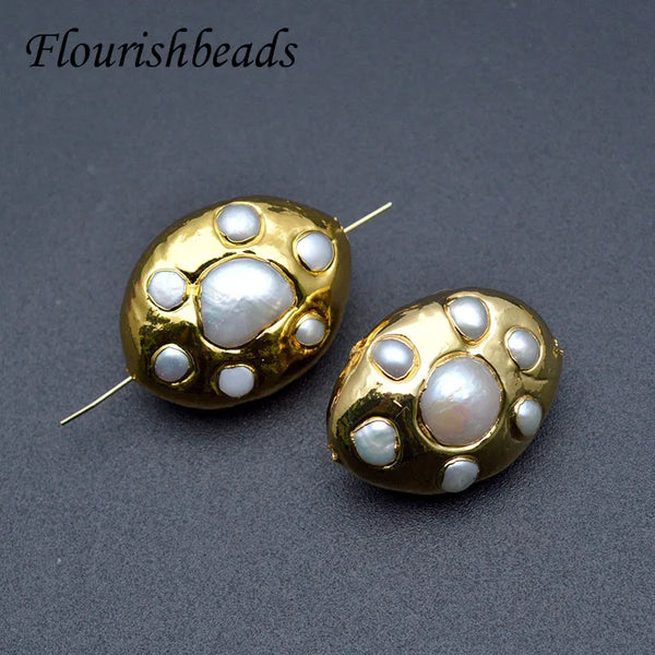 White Pearl Paved Beads-ToShay.org