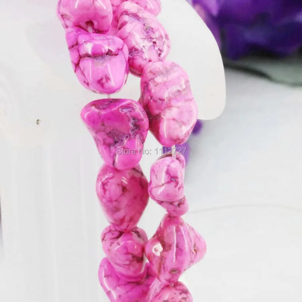 Mixed Howlite Nugget Beads-ToShay.org