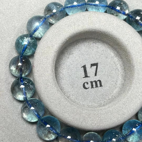 Blue Aquamarine Bead Bracelet-ToShay.org