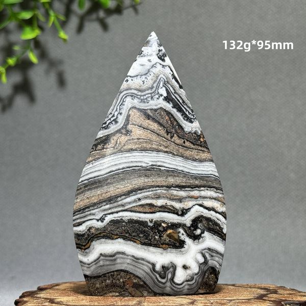 Grey Stripe Agate Torch-ToShay.org
