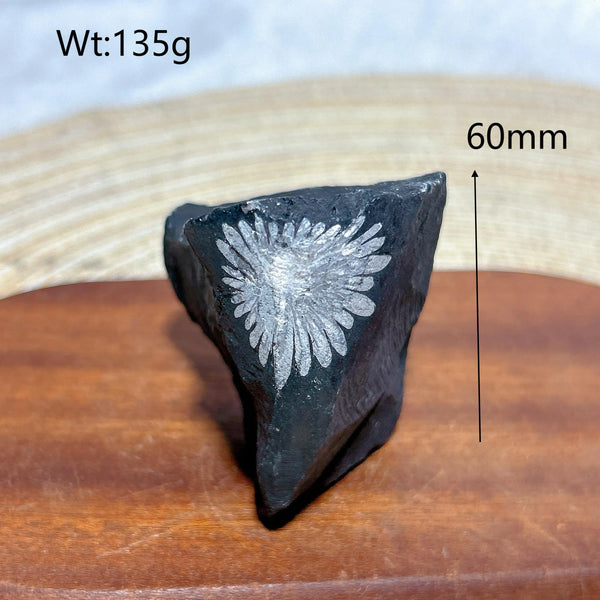 Black Chrysanthemum Raw Stone-ToShay.org