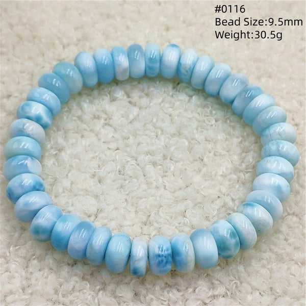 Blue Larimar Bead Bracelet-ToShay.org