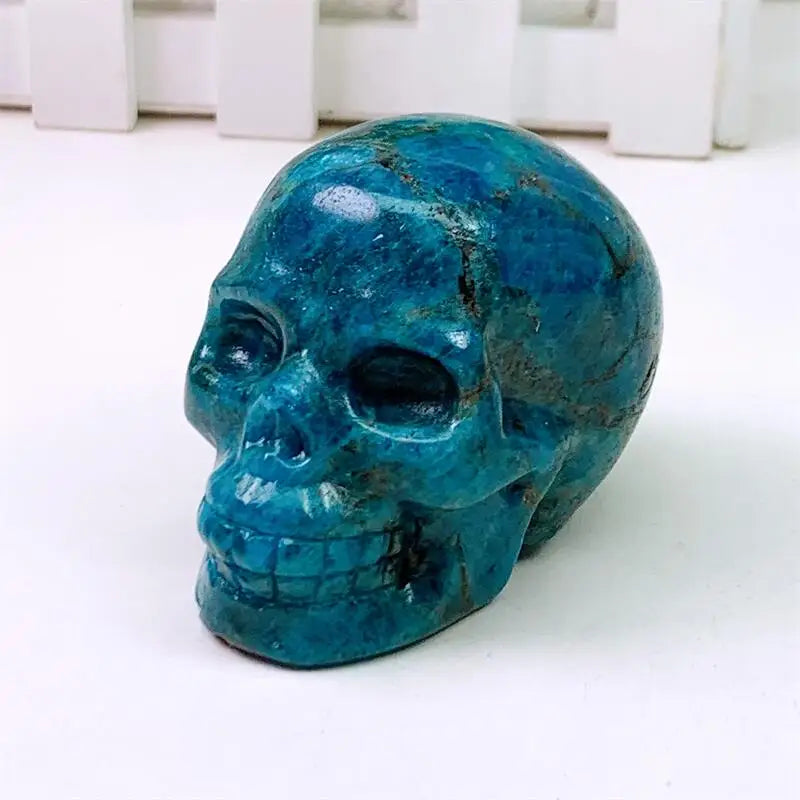 Blue Apatite Skull-ToShay.org