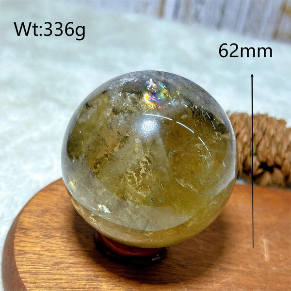 Smokey Citrine Rainbow Ball-ToShay.org
