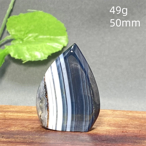 Black Silk Agate Torch-ToShay.org