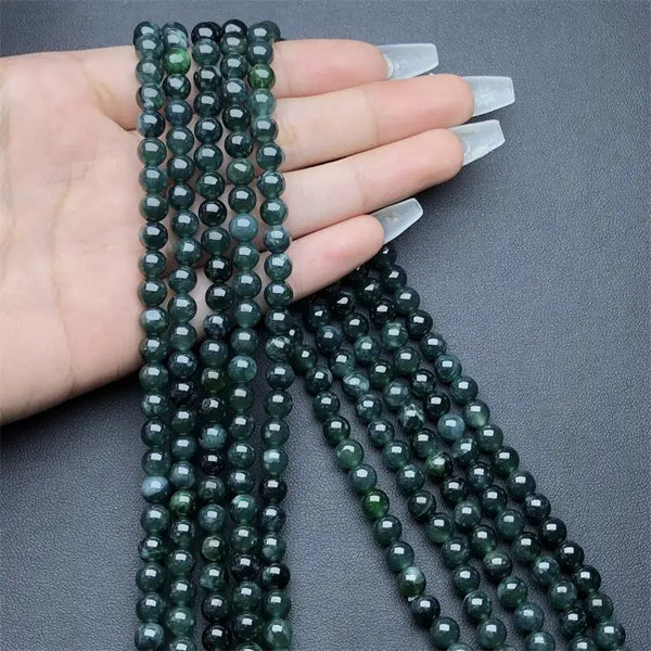 Blue Jadeite Wrap Bracelet-ToShay.org