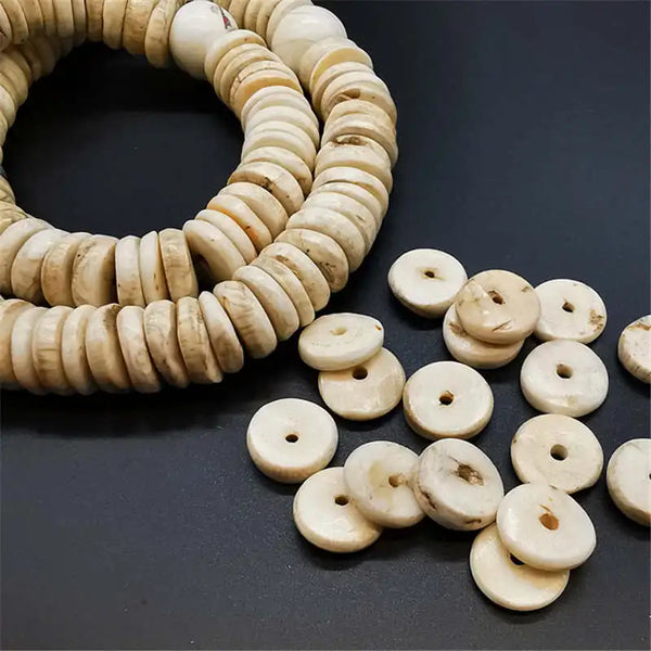White Conch Shell Beads-ToShay.org