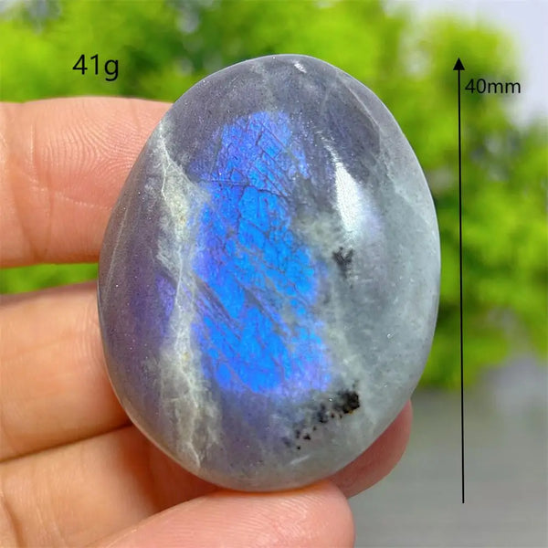 Purple Labradorite Palm Stone-ToShay.org