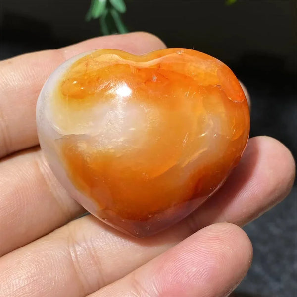 Orange Carnelian Heart-ToShay.org