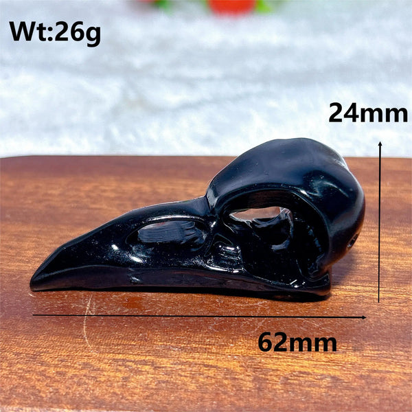 Black Obsidian Raven Skulls-ToShay.org