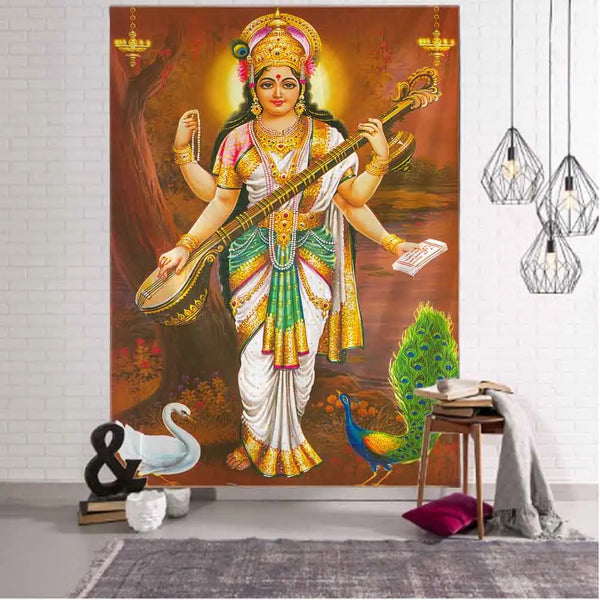 Indian Buddha Tapestry-ToShay.org