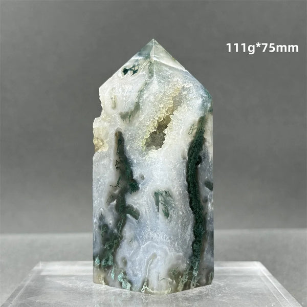 Green Aquatic Agate Tower-ToShay.org