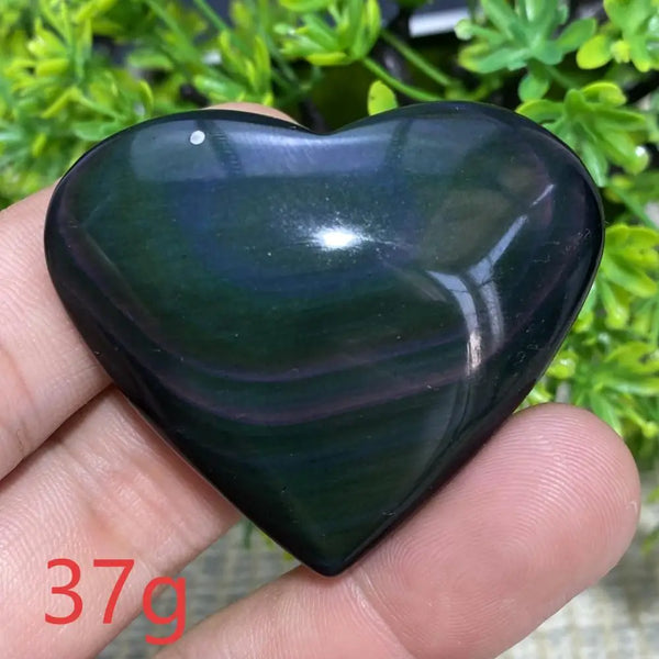 Rainbow Obsidian Heart-ToShay.org