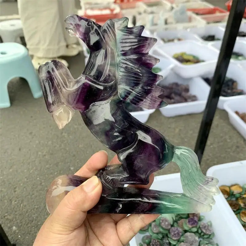 Rainbow Fluorite Horse-ToShay.org