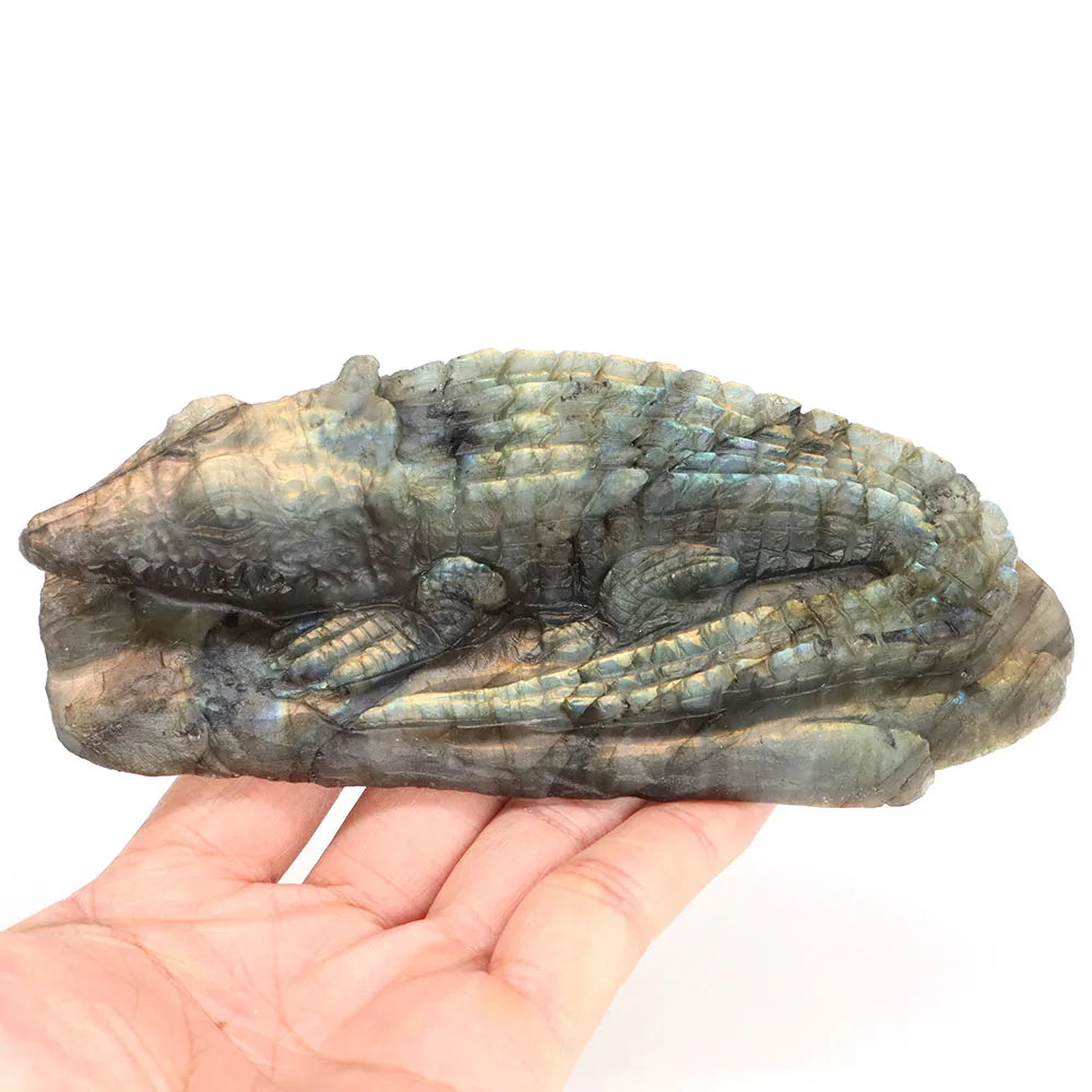 Blue Labradorite Crocodile-ToShay.org