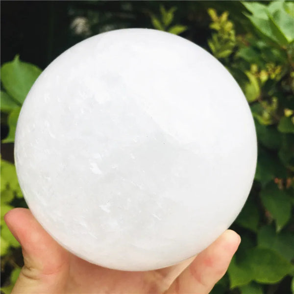 White Calcite Crystal Ball-ToShay.org