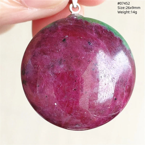 Red Ruby Zoisite Pendant-ToShay.org