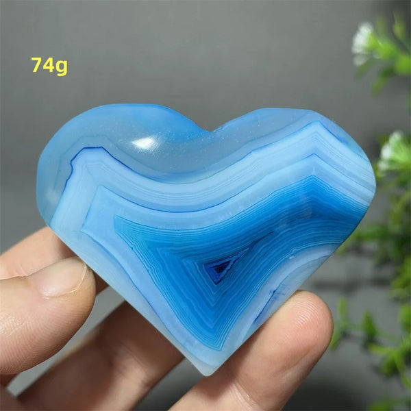 Blue Agate Heart-ToShay.org