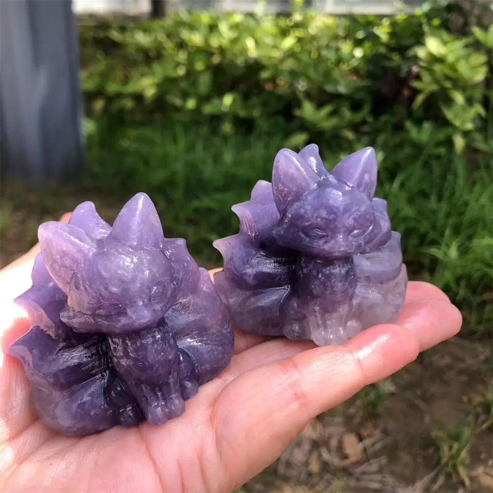 Purple Mica Nine Tailed Fox-ToShay.org