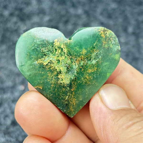 Green Emerald Stone Heart-ToShay.org