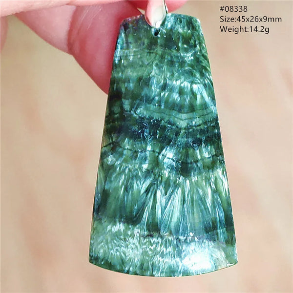 Green Seraphinite Pendant-ToShay.org