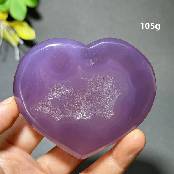 Purple Agate Geode Heart-ToShay.org