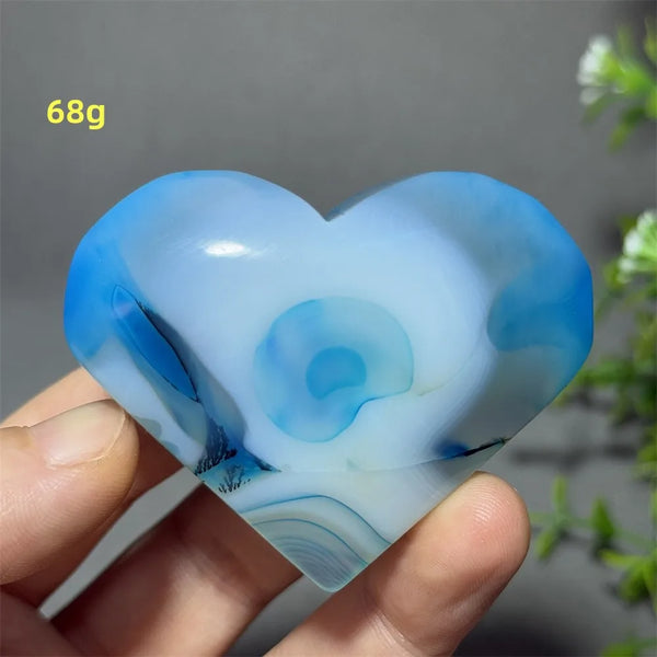 Blue Agate Heart-ToShay.org