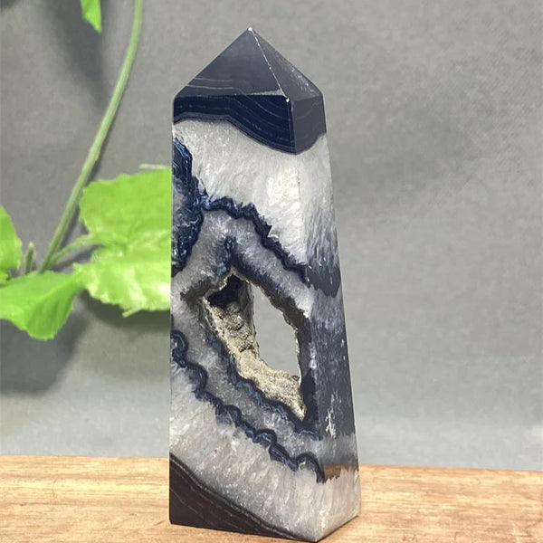 Black Striped Agate Tower-ToShay.org
