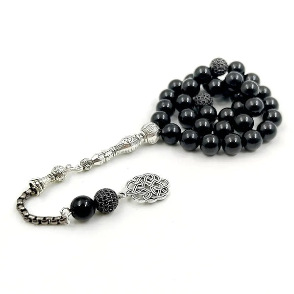 Black Agate Prayer Beads-ToShay.org