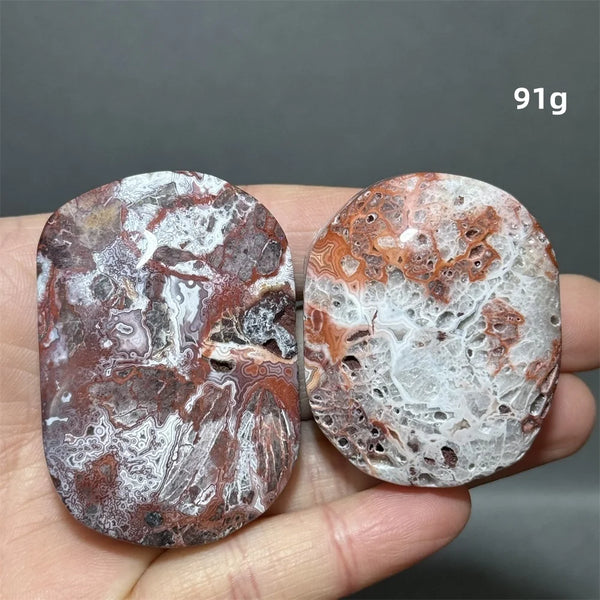 Red Agate Palm Stone-ToShay.org
