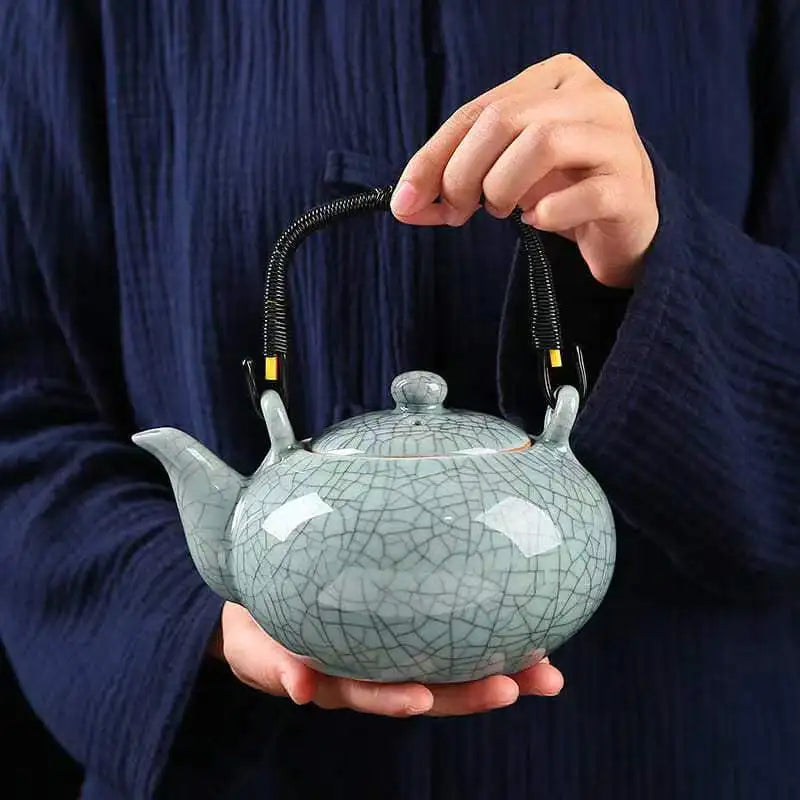 Glazed Ceramic Beam Teapot-ToShay.org